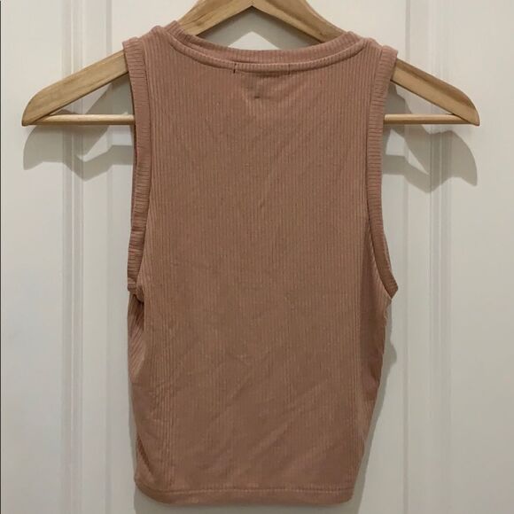 🎀 Forever 21 Blush Pink Crop Top - Size Small - Picture 3 of 3
